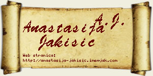 Anastasija Jakišić vizit kartica